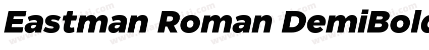 Eastman Roman DemiBold字体转换